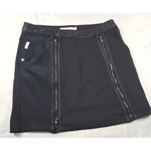 Dailey Sports Womens Golf Skirt sz 8 Black Double Zippers